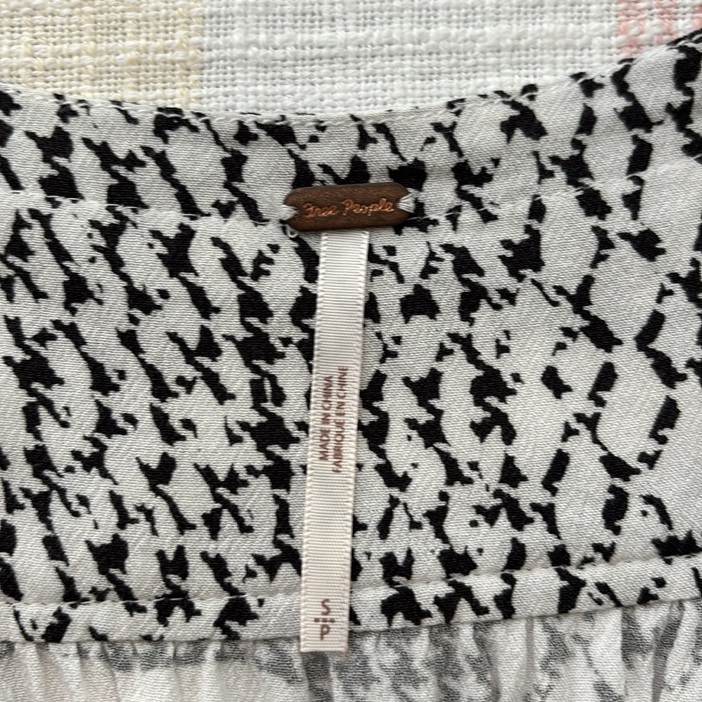 FREE PEOPLE SWEET ON YOU SNAKESKIN PRINT BLOUSE - Picture 8 of 11